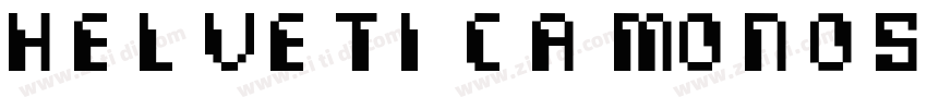 Helvetica Monospaced字体转换